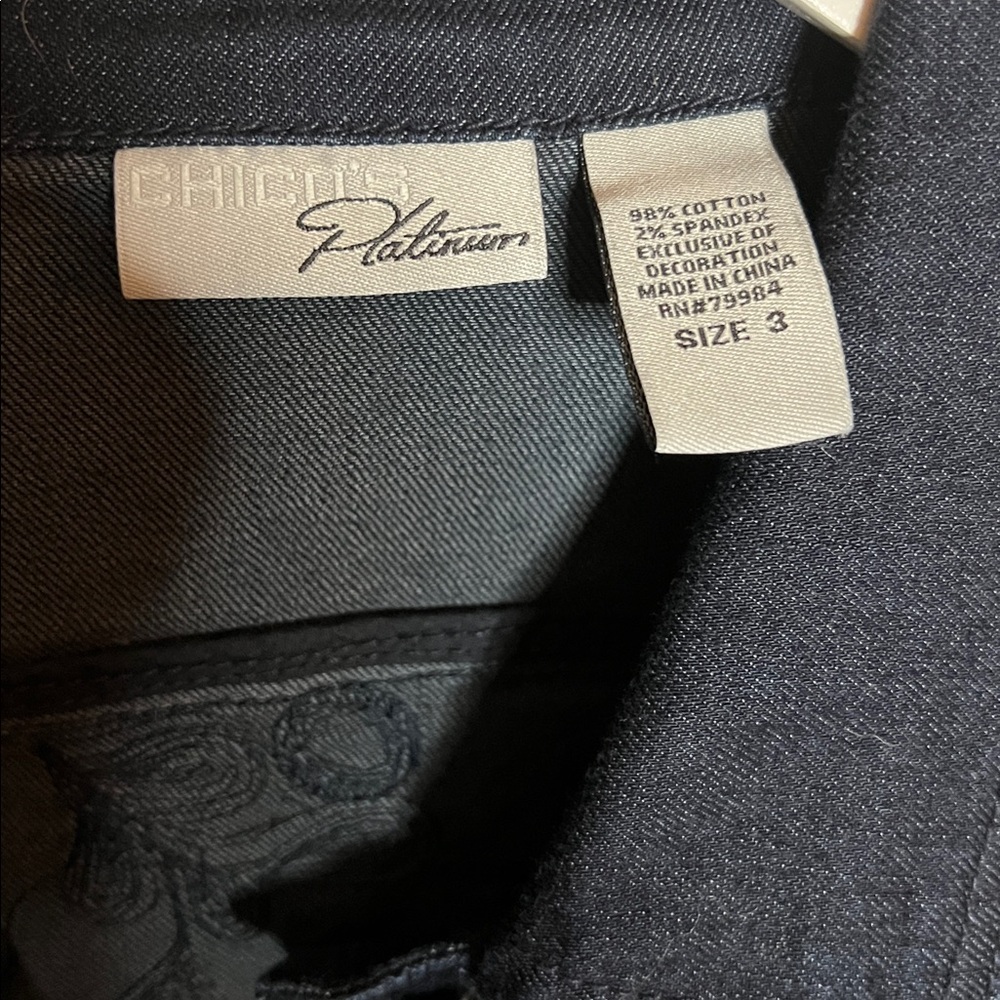 Chico’s Denim Jacket 3 - Picture 2 of 6